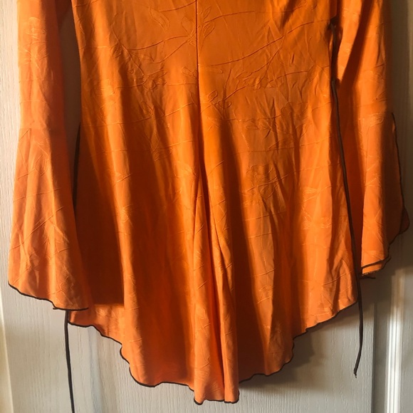 Women’s A-List by Wrapper Orange Shirt size large - Picture 5 of 5